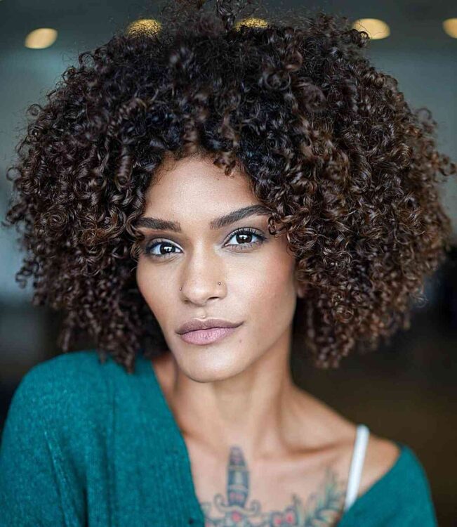 Textured Natural Curls For Black Women 651x750